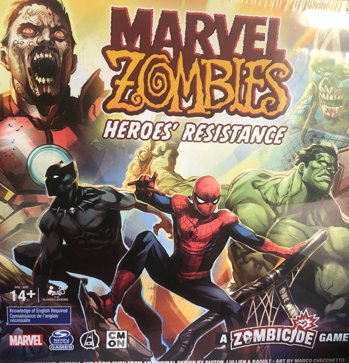 Marvel Zombies Heroes Resistance board game box front